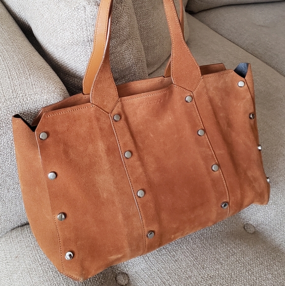 Jimmy Choo Brown Lockett Shopper Tote - Picture 4 of 16